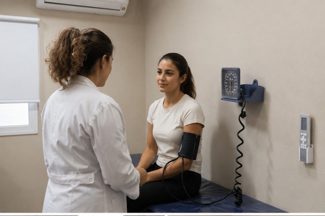 Consulta médica y firma del apto en Centro Rossi