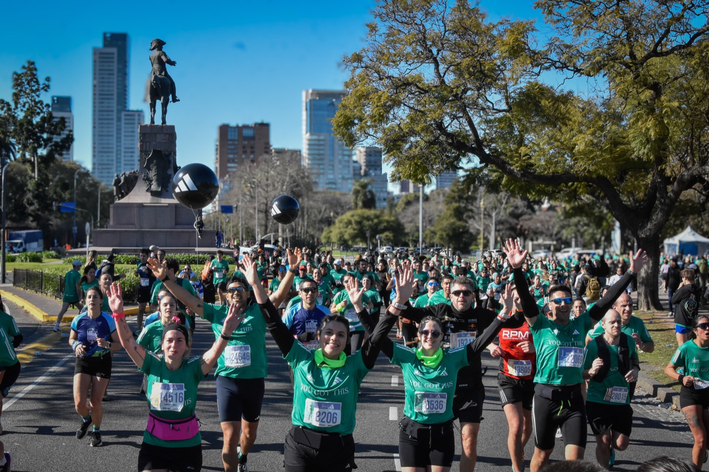 Runners en el parque