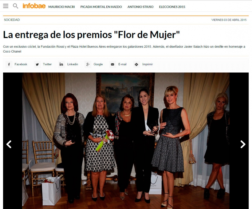 Premios Flor de Mujer 2015