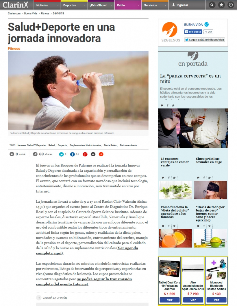 Salud Deporte en una jornada innovadora