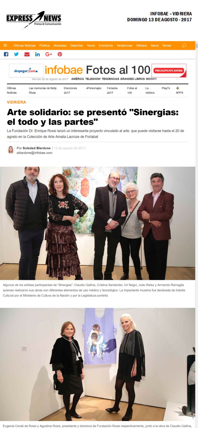 SINERGIAS, Muestra de Arte Solidaria