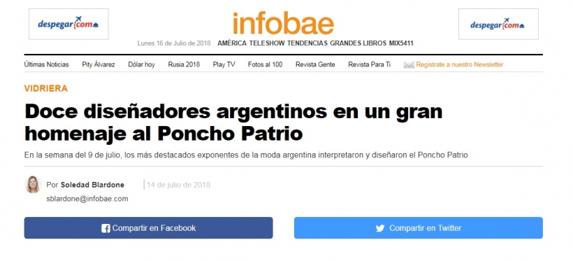 Poncho Patrio 2018